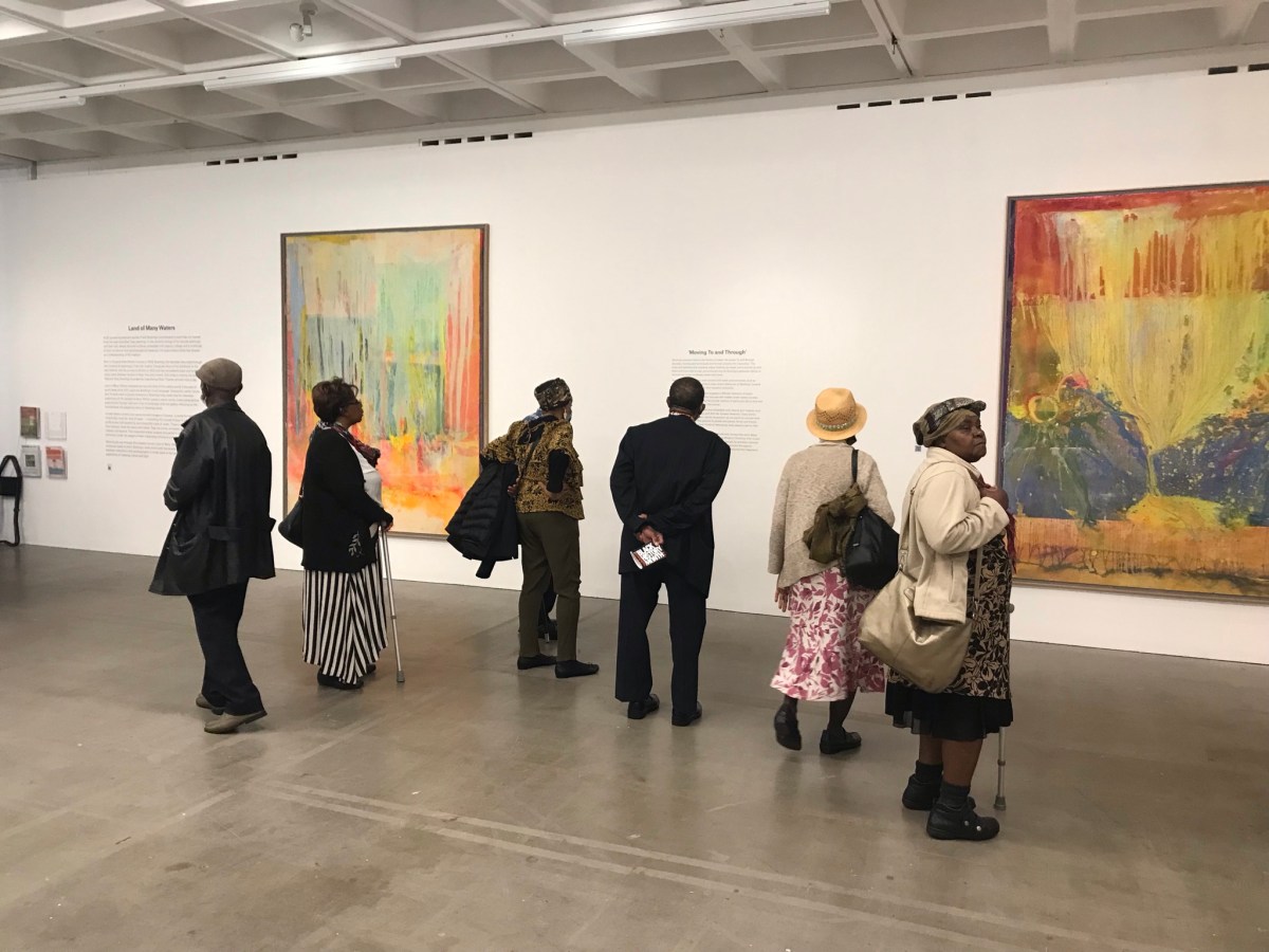 Caribbean Elders Visit  Sir Frank Bowling&nbsp;Exhibition